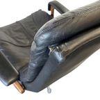 Vintage Zwart Lederen Fauteuil / Eenzit Andre Vandenbeuck thumbnail 12