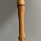 Bamboo Look Floorlamp Large White Shade thumbnail 4