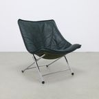 Vintage Leren Fauteuil Teun Van Zanten Molinari, 1970S thumbnail 7