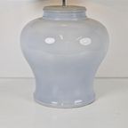 Vintage Jar Tafellamp Keramiek Pastel Blauw France 1980 Lamp thumbnail 6