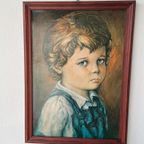 Vintage Print Jaren 70 Huilende Jongen Kind thumbnail 20