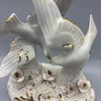 Capodimonte Tortelduifjes Wit Goud thumbnail 6