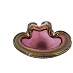 Barovier & Toso - Murano - Asbak - Glas - Paars/Roze - Ingesloten Gouddeeltjes - 1950'S thumbnail 11