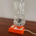 Vintage Oranje Bedlampje. Jaren 70 Mid Century Tafellamp thumbnail 2