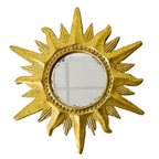 Vintage Gouden Zonnespiegel Hollywood Regency thumbnail 2