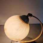 Art Deco Bauhaus Tafellamp Gemarmerd Glas thumbnail 2