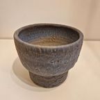 Vintage Bloempot Blauwe Keramieke Pot Jaren 70 thumbnail 2