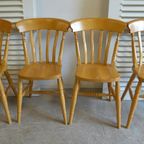 Set Van 4 Landelijke Stoelen thumbnail 6