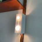 Space Age Vintage Wandlampje, Rechthoek Modern Metaal Lamp thumbnail 5