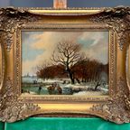 Schilderij "Winterlandschap". thumbnail 6