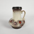 Sterhla Keramik - Vintage Vaasje - Strehla Gdr Model 9012 Fat Lava - Rood - 60'S thumbnail 2