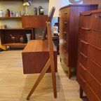 Vintage Deense Make-up Kaptafel Spiegel Make Up Opmaak Tafel thumbnail 13