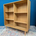 Midcentury Eiken Boekenkast Uit De Jaren 60, Zweeds thumbnail 8