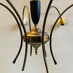 Sputnik Spider Chandelier Met 6 Armen , Jaren 50 thumbnail 5