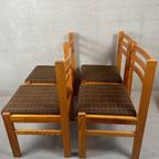4x Vintage Eetkamerstoelen thumbnail 3