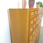 Oude Houten Ladekast Met Uitschuifbare Planken Vintage thumbnail 16