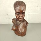 Houten Buste Afrikaanse Vrouw thumbnail 7