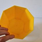 Jaren 70 Kunststof Vintage Bloempot Retro Pot Gele Bloempot thumbnail 6