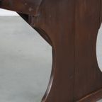 Prachtige Antieke Engelse Pinewood Kloostertafel Uit De 19E Eeuw Met Mooie Originele Details thumbnail 11