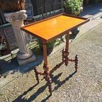 Antieke Spinnen Bijzettafel Sidetable, Haltafel thumbnail 4