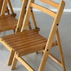 Jaren 70 Klapstoelen 4X Vintage Retro Klapstoel Prijs P/Stuk thumbnail 2