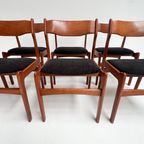 Set Van 6 Designstoelen Van Burchardt Nielsen, 1960's thumbnail 6
