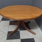 Round Wood Coffee Table 1960S thumbnail 10