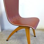 Set Van 4 Vintage Retro Stoelen Van Ontwerper Van Os thumbnail 6