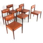 Set 6 Palissander Eetkamerstoelen Stoelen Vintage 'cellemuiden' thumbnail 18