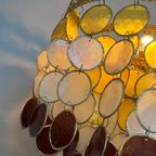 Vintage Schelpen Retro Kleuren Hanglamp Capiz Lamp Kroonluchter thumbnail 3