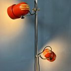 Rode Mid Century Space Age Vloerlamp thumbnail 4