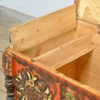 Folk Art Bruidskist, Circa 1850 thumbnail 7