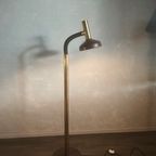 Brass Goose Neck Floor Lamp By Egon Hillebrand, 1970S thumbnail 3