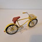 Miniatuur Fiets Beeldje Gele Fiets thumbnail 6