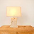 Mid Century Travertin Table Lamp thumbnail 2