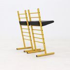 Set Of 2 Italian Height Adjustable Chairs Or Barstools 1980S thumbnail 7