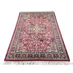 Perzisch Sarough Vloerkleed Donkerrood 155X230Cm - Vintage Tapijt - Rood Beige Blauw - Reliving thumbnail 2