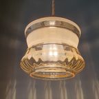 Vintage Hanglamp - Amberkleurig Glas Met Frosted Textuur thumbnail 7