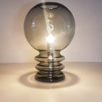 Vintage Bulb Moon Glazen Tafellamp Van Glashutte Limburg 1960 thumbnail 3