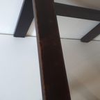 Vintage Bijzettafel Salontafel Jaren 70 Rookglas thumbnail 4