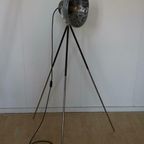 Industriële Vintage Staande Lamp Op Statief, Sfeerlamp thumbnail 11