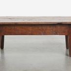Charmante En Praktische Antieke Franse Salontafel Met Opvallende Kleuren Een Mooi Patina thumbnail 4