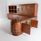 Spectacular Architectural Italian Mid-Century Cabinet From 1950’S thumbnail 7