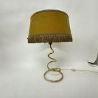 Mid-Century Brass Spiral Table Lamp , 1950’S thumbnail 13