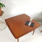 Vintage Teak Houten Salontafel Vierkant Deens Design thumbnail 6