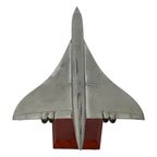 Xl Scale Model Of An Airplane (Silver Plated) - Mounted On Wooden Base - Aérospatiale Concorde (1 thumbnail 5