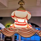 Murano Glass Pendant Lamp With Wavy Swirl Edge thumbnail 3