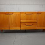 Brutalist Solid Elm Sideboard By Maison Regain, France thumbnail 3