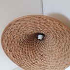 Xxl 70'S Vintage Heksenhoed Lamp Rotan Gras Lamp thumbnail 4