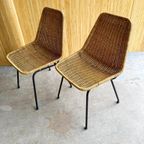 Rotan Stoelen 2 Stuks Dirk Van Sliedregt 1960S thumbnail 3